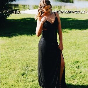 X by NBD Black Maxi Dress Woman’s Size S